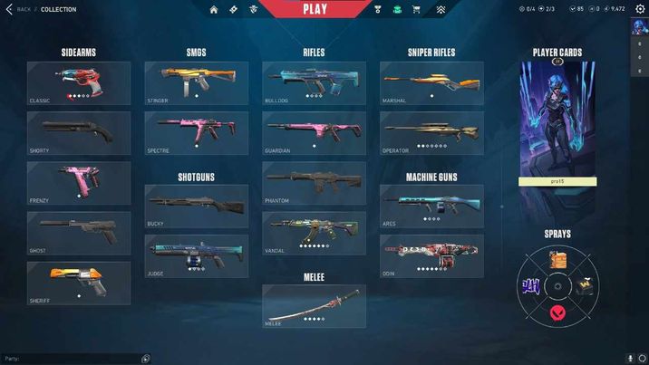 [EU] Valorant accounts with Skins | PLATINUM 3 | 6 Premium skins ...